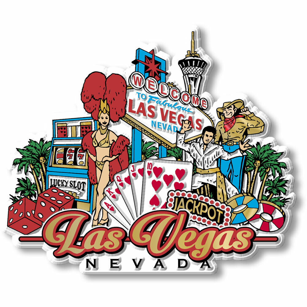 Las Vegas City Magnet by Classic Magnets