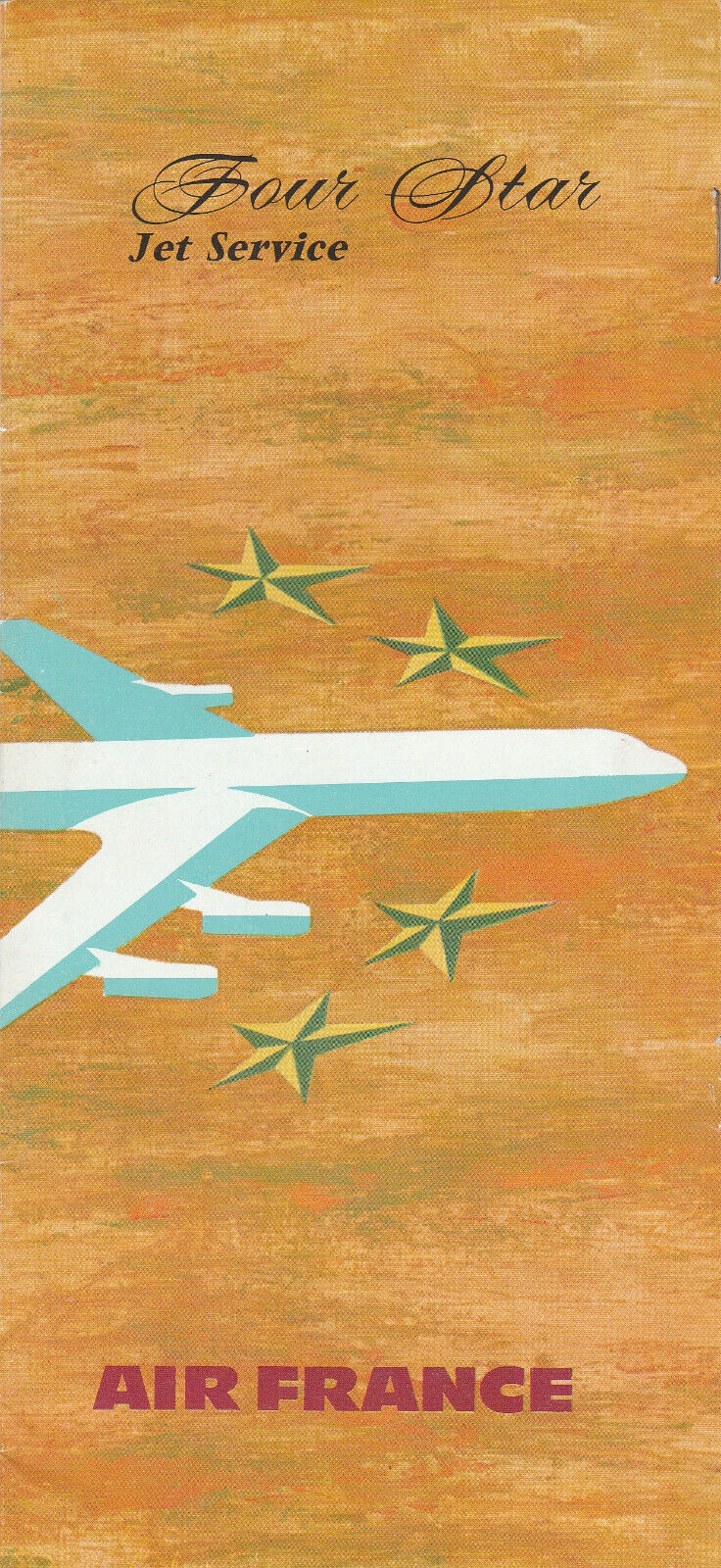 Air France 1960 Boeing 707 promotion brochure