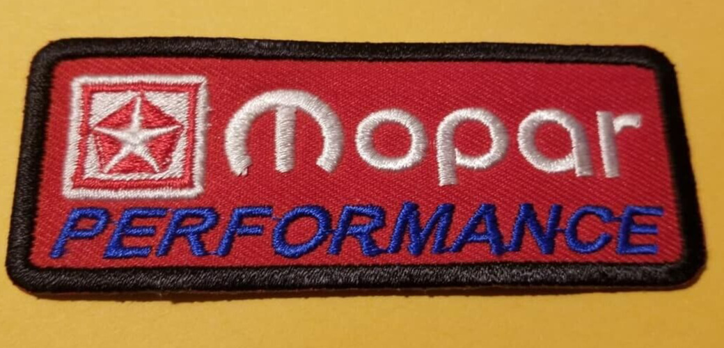 Embroidered Mopar Performance Patch approx 1.5 x4\