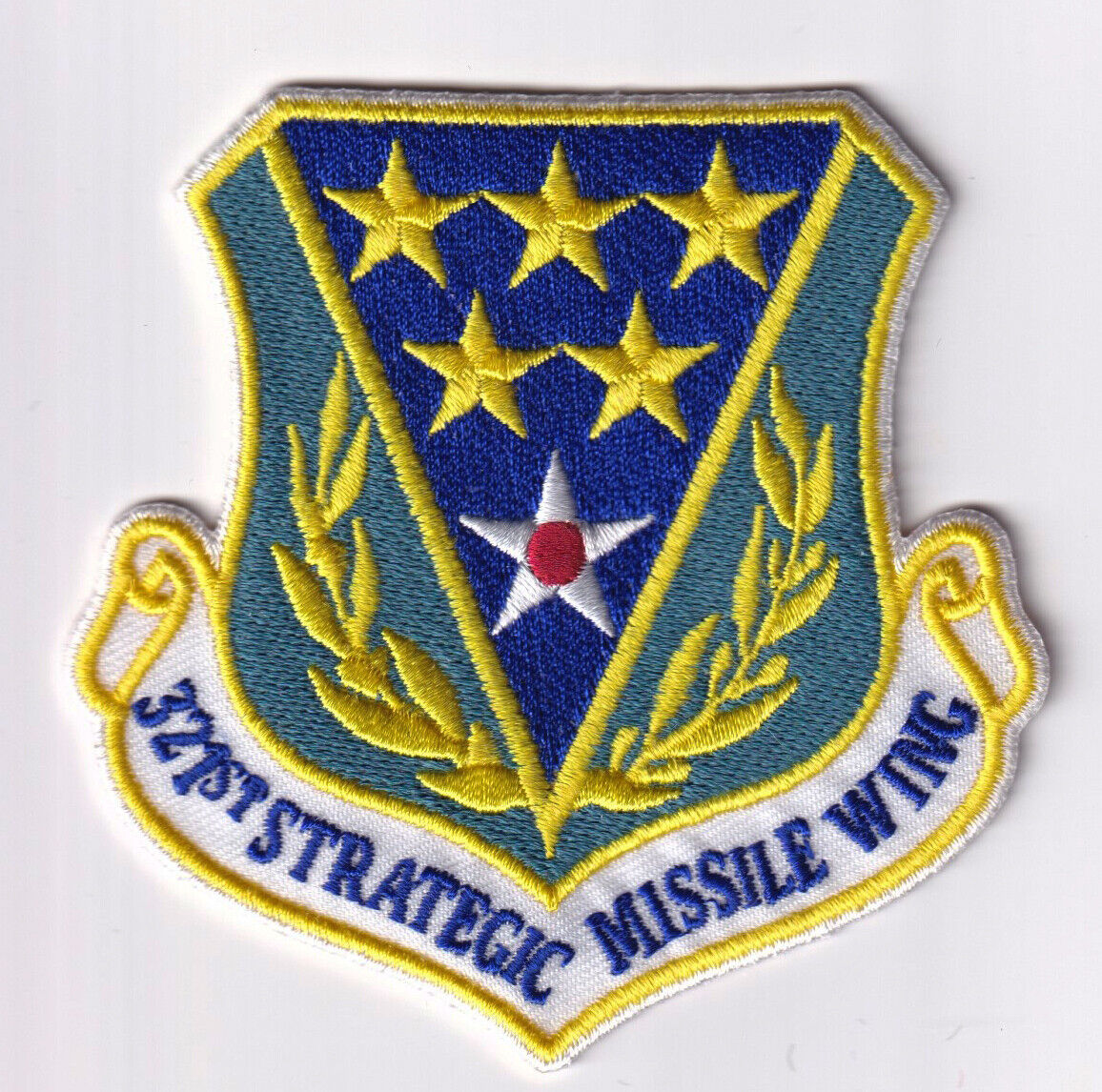 321st Strategic Missile Wing Patch, Hook and Loop, 3.5 In
