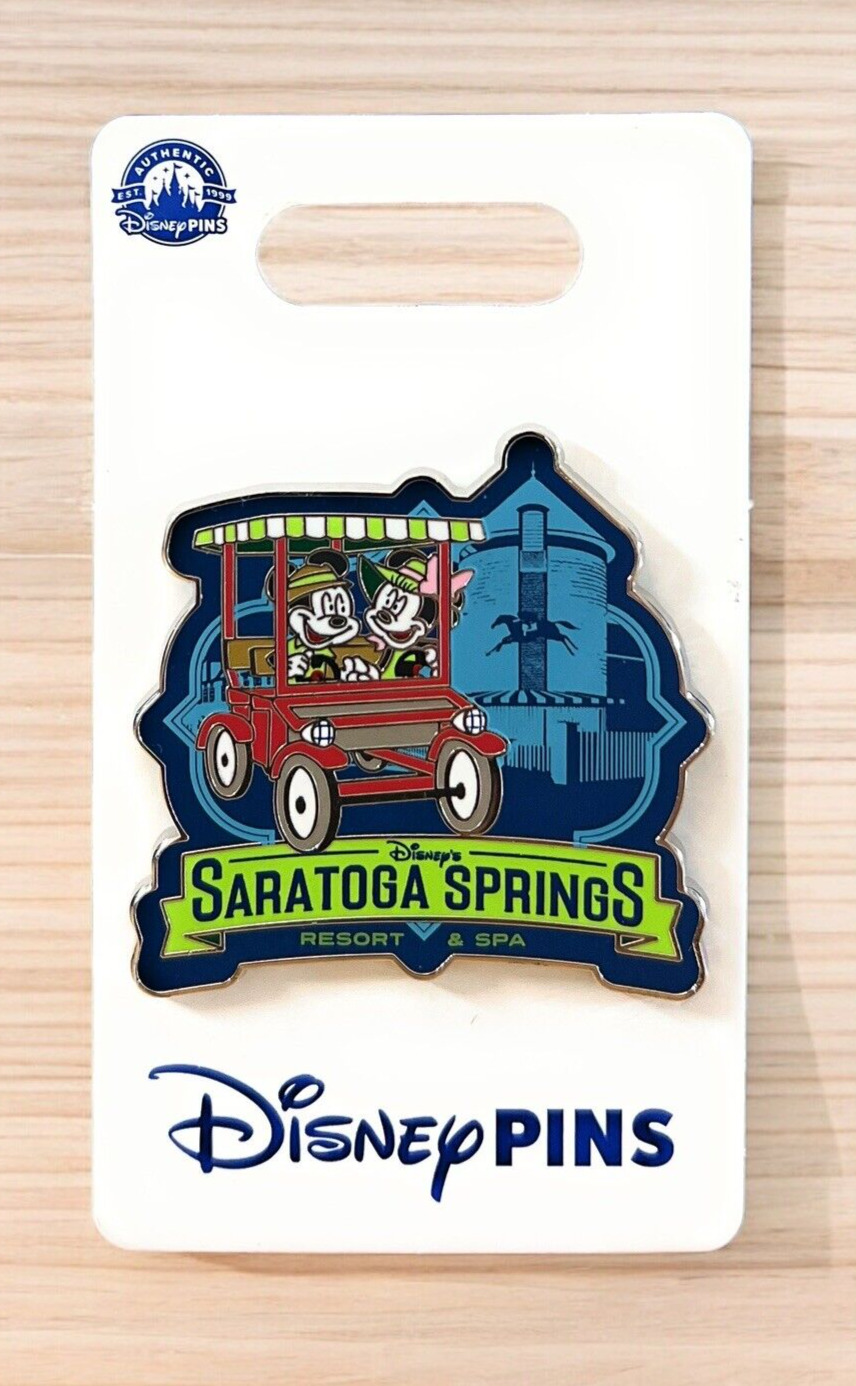 Disney World Saratoga Springs Resort Mickey & Minnie Bicycle Trading Pin - NEW