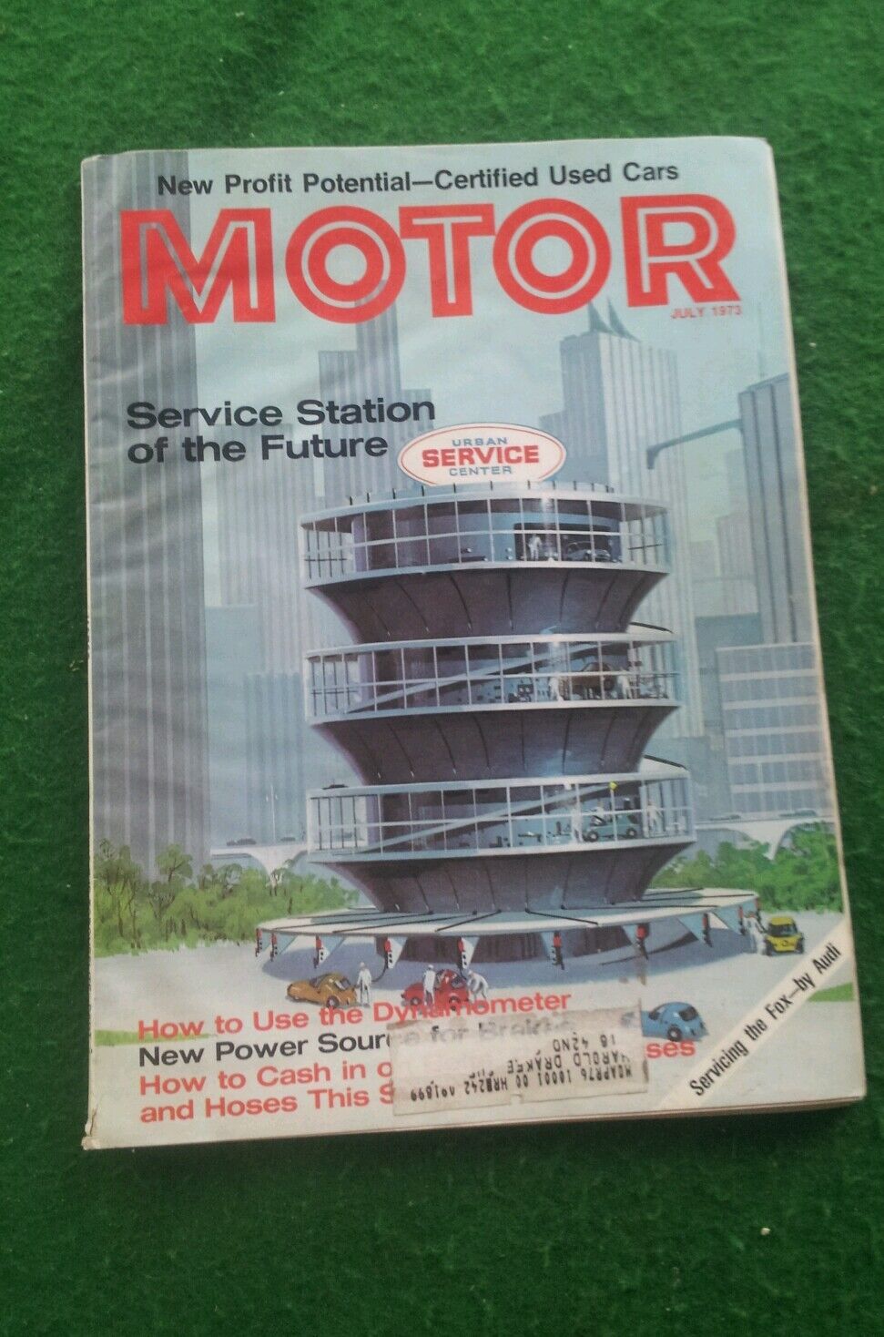 July 1973 Motor Print Ad informational magazine 