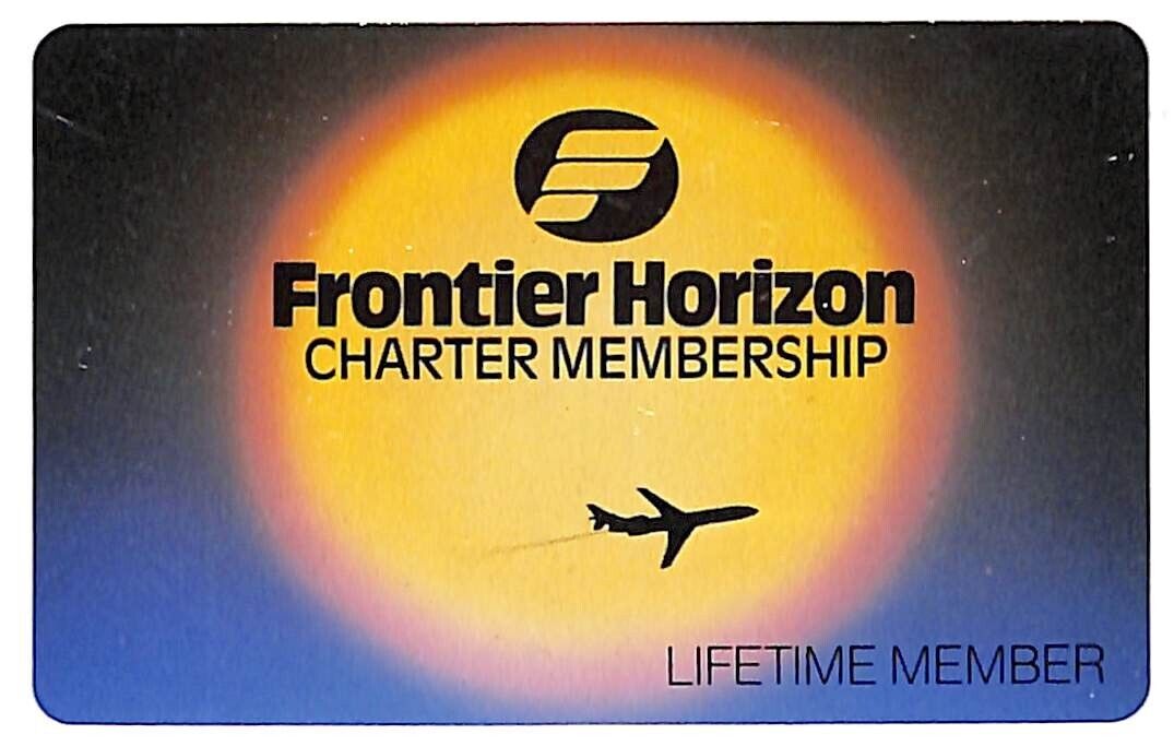 Frontier Airlines - (1950-86) Horizon Lifetime Charter Membership Plastic Card