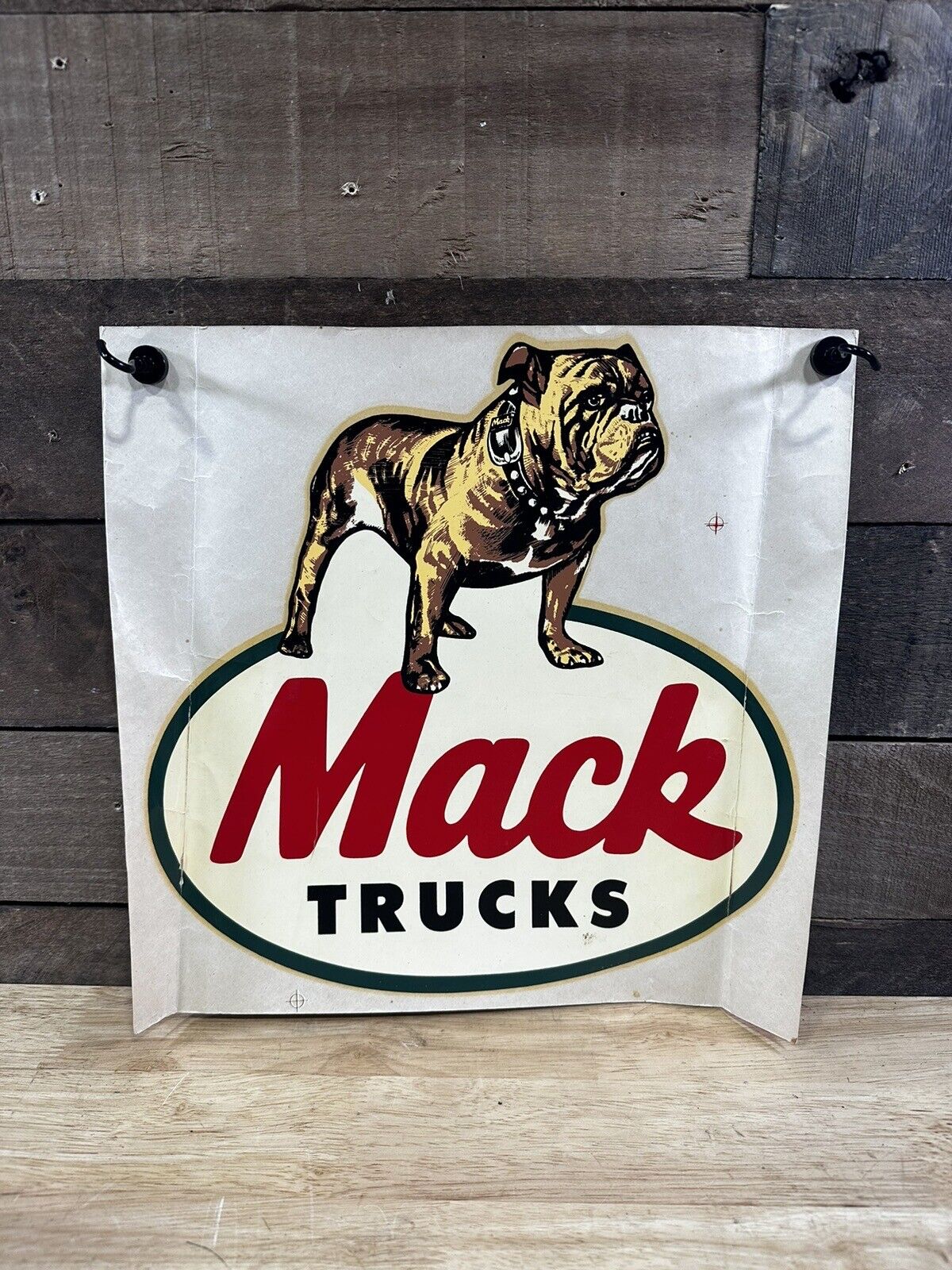 Vintage 1950 NOS Mack Trucks Bulldog Decal