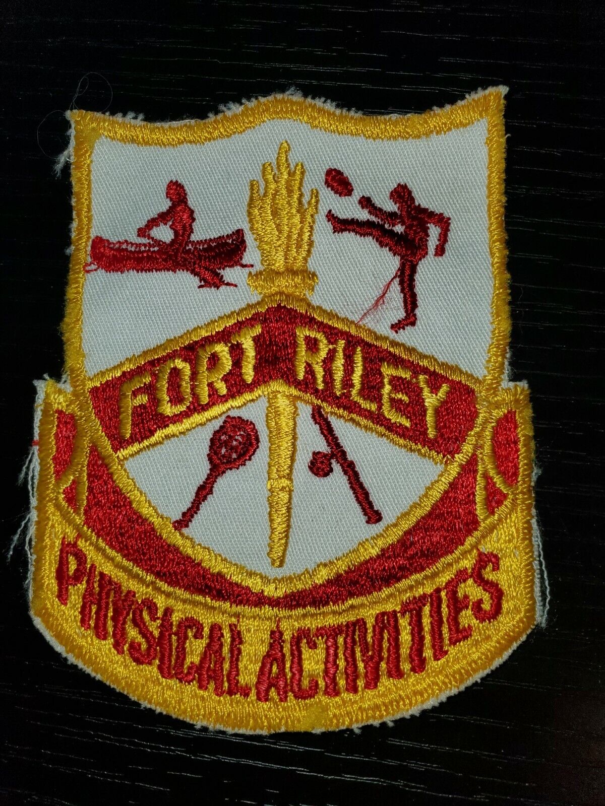1960s 70s US Army Fort Riley Physical Training Detachment Patch