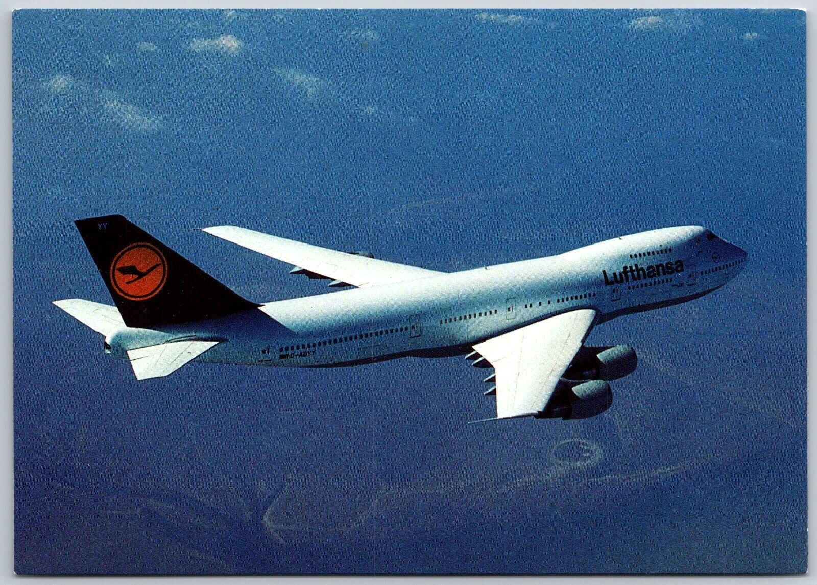 Lufthansa Boeing 747 200 Airline Issued Airplane Postcard