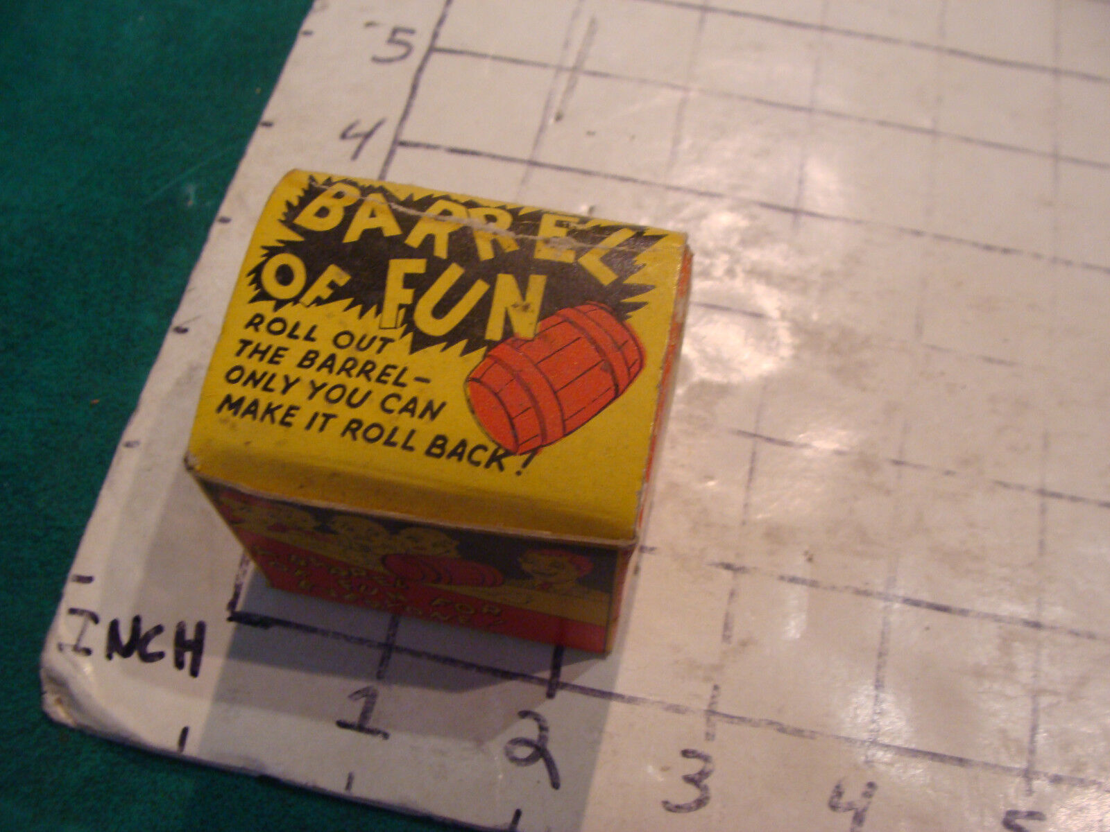 Vintage toy:  BARREL OF FUN in box, magic plastic toy, patent pending 1953
