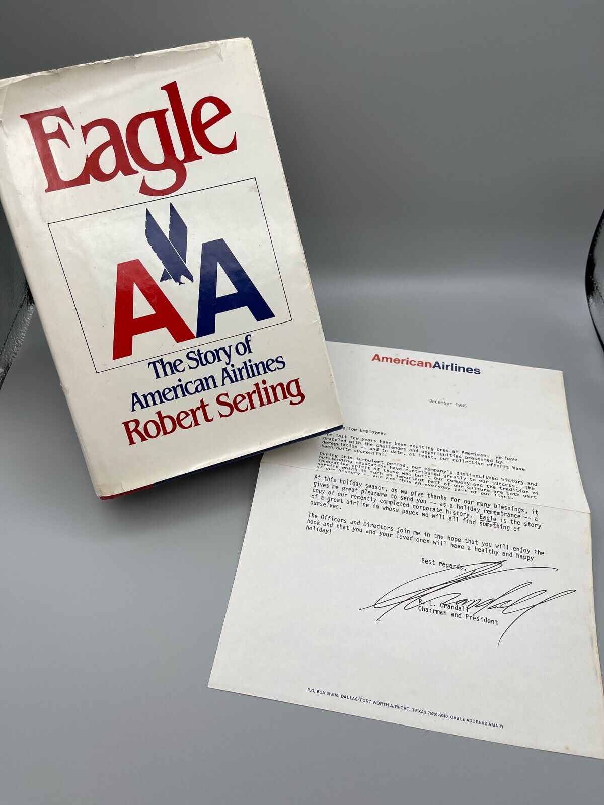 EAGLE Story of American Airlines AA AAL Serling Signed Robert L. Bob Crandall 