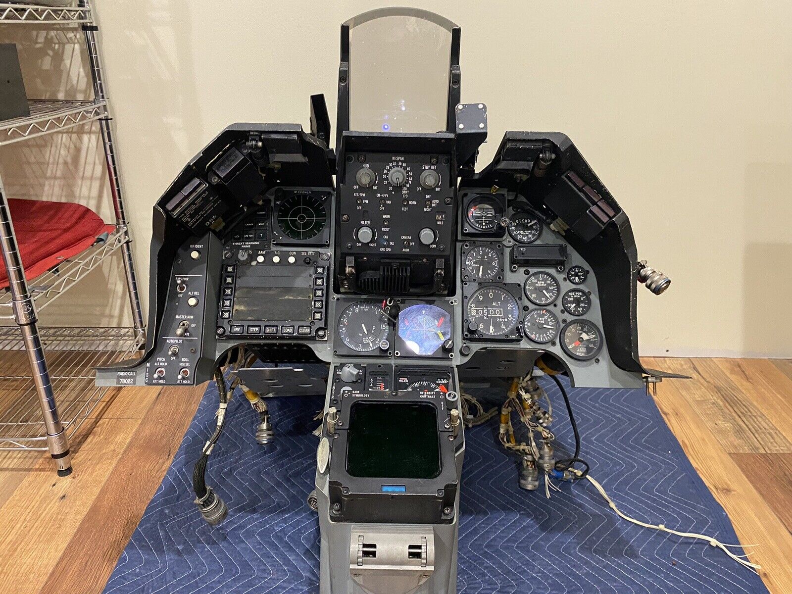 F-16A Viper Complete Cockpit Instrument Panel 