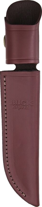 BUCK KNIFE MODEL # 119 SPECIAL -  LEATHER BELT SHEATH - BURGUNDY WITH BUCK LOGO