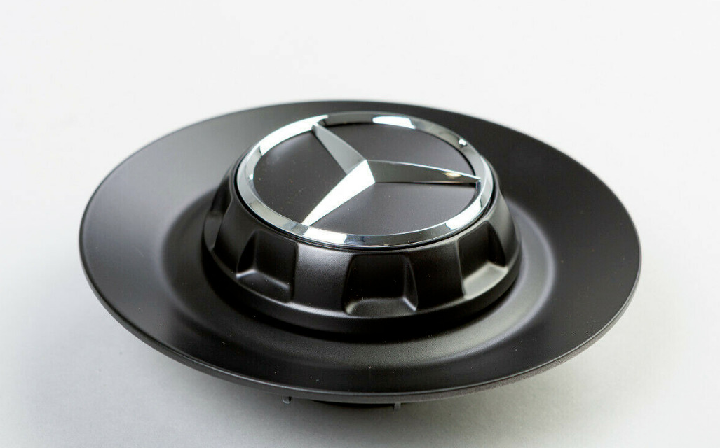 1x 147mm(5.78in)/137mm(5.37) Black Wheel Centre Hub Cap For Mercedes Wheel-NEW-