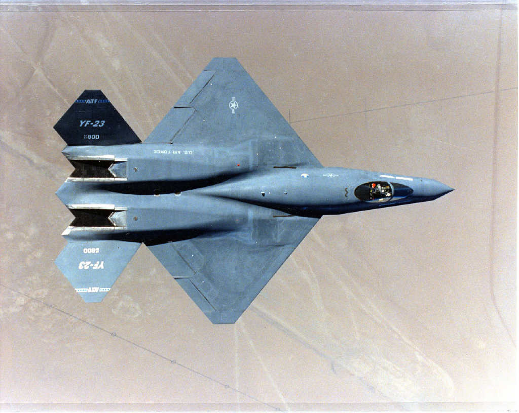 Northrop YF-23 Fighter Prototype Aircraft Wood Model Replica Large 