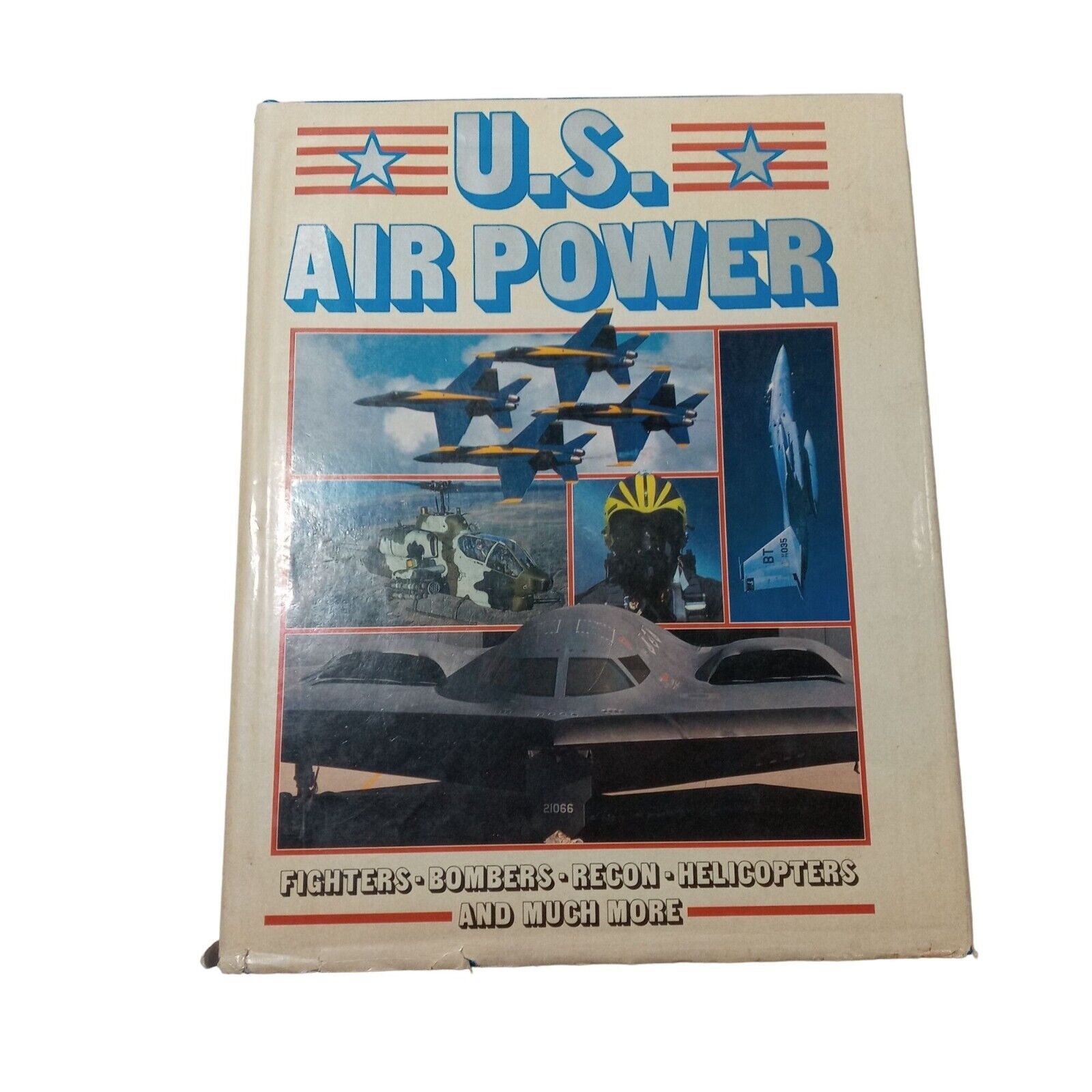 US Air Power Hardback Book Vintage Unites States Military Bombers Aircraft Jet S