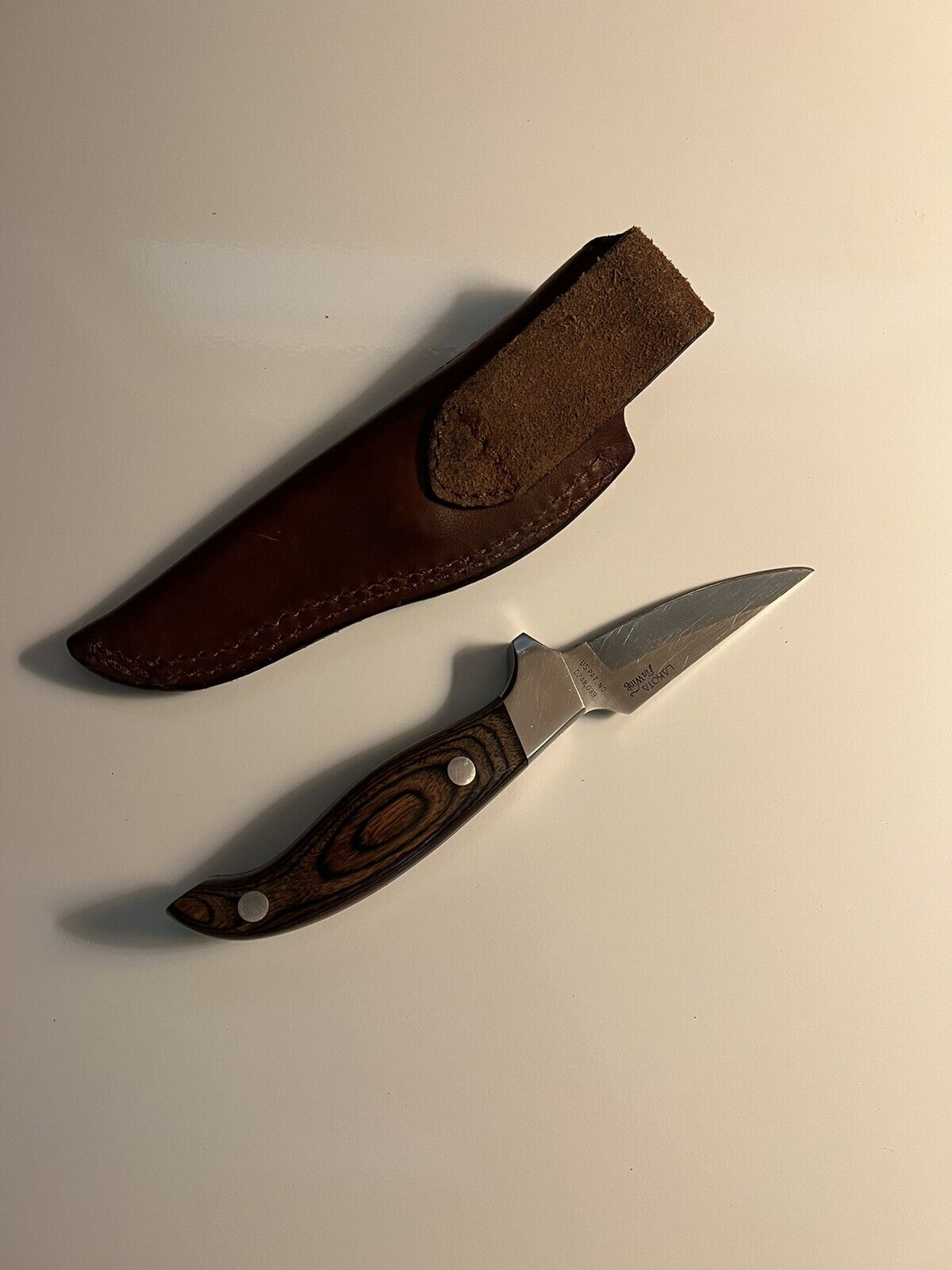 Vintage Lakota Fin Wing Hunting Knife Hand Made by Sei Kanematsu in Seki Japan