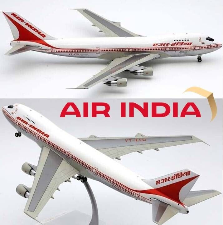 JC Wings 1/200 XX20198, Boeing 747-200 Air India VT-EFU Polished