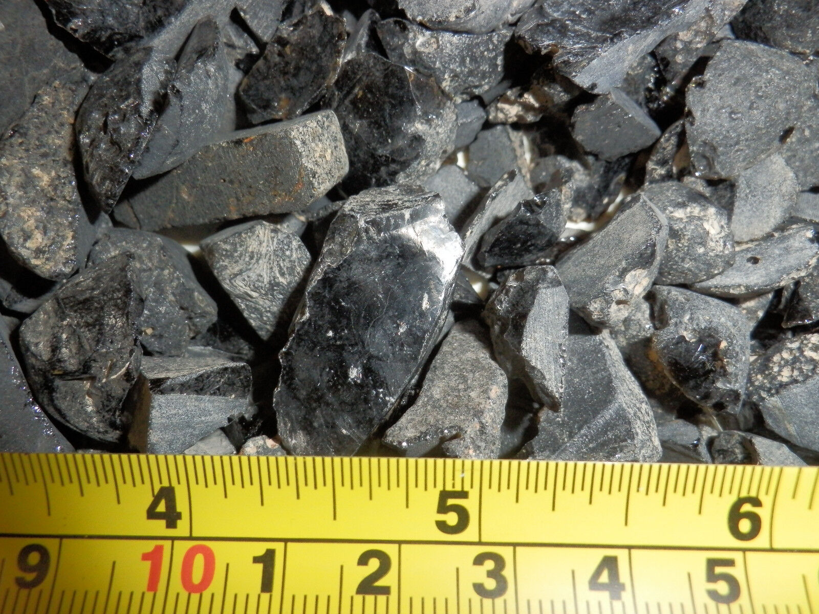 Black Indochinite Tektite Stone 0.5 to 15 gram size Cut & Broken pcs 5 Kg Lot