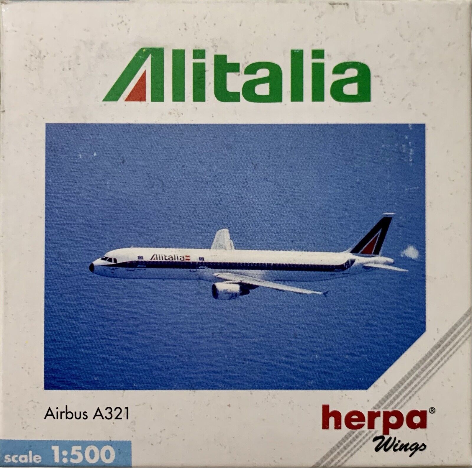 Herpa Wings Alitalia Airbus A321 Old Livery Scale 1:500 HE508698