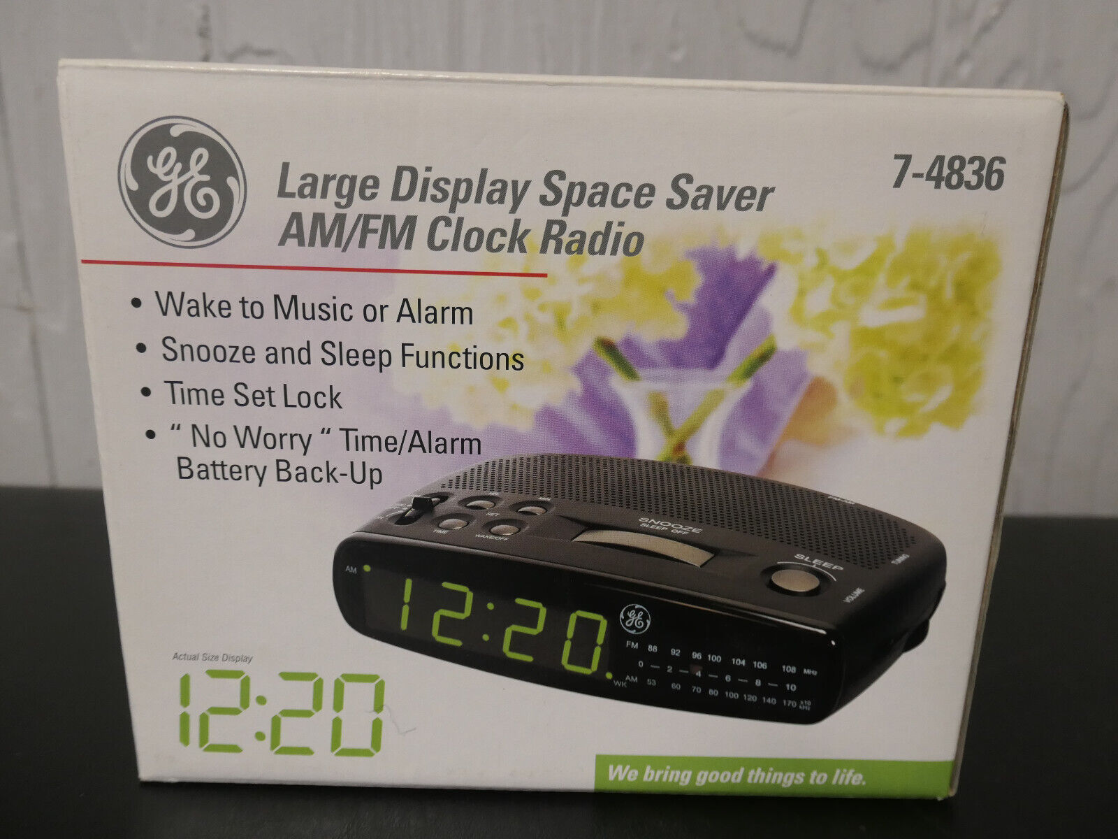 GE General Electric 7-4836 Alarm Digital AM/FM Clock Radio New In Box