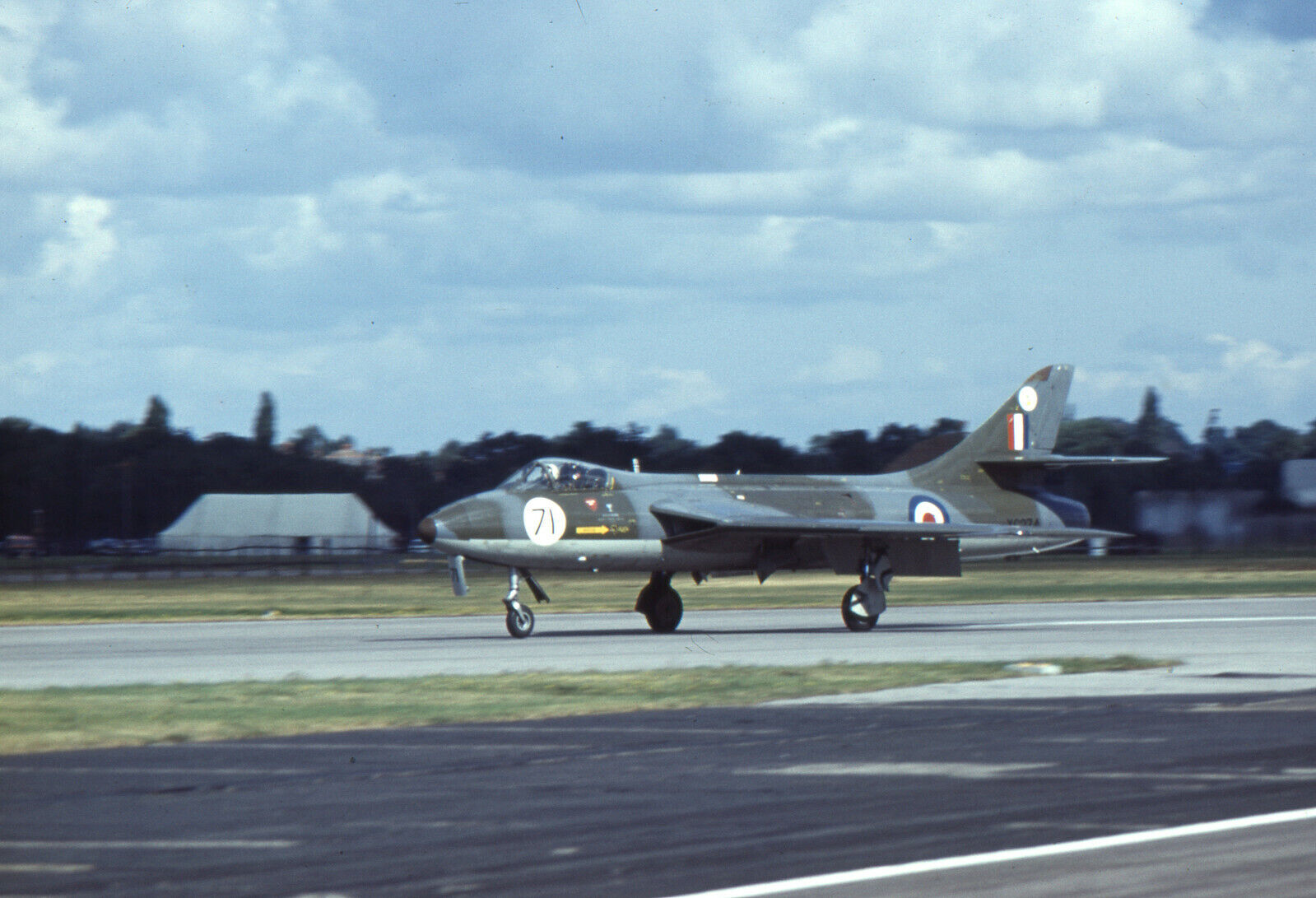 35mm Original Slide XG274 RAF Hawker Hunter F6 Farnborough 10/09/72