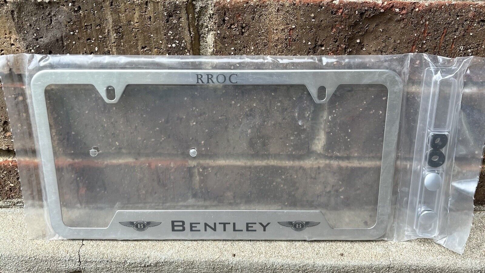 NEW Rolls-Royce Owners Club RROC BENTLEY License Plate Frame Rare MEMBERS ONLY