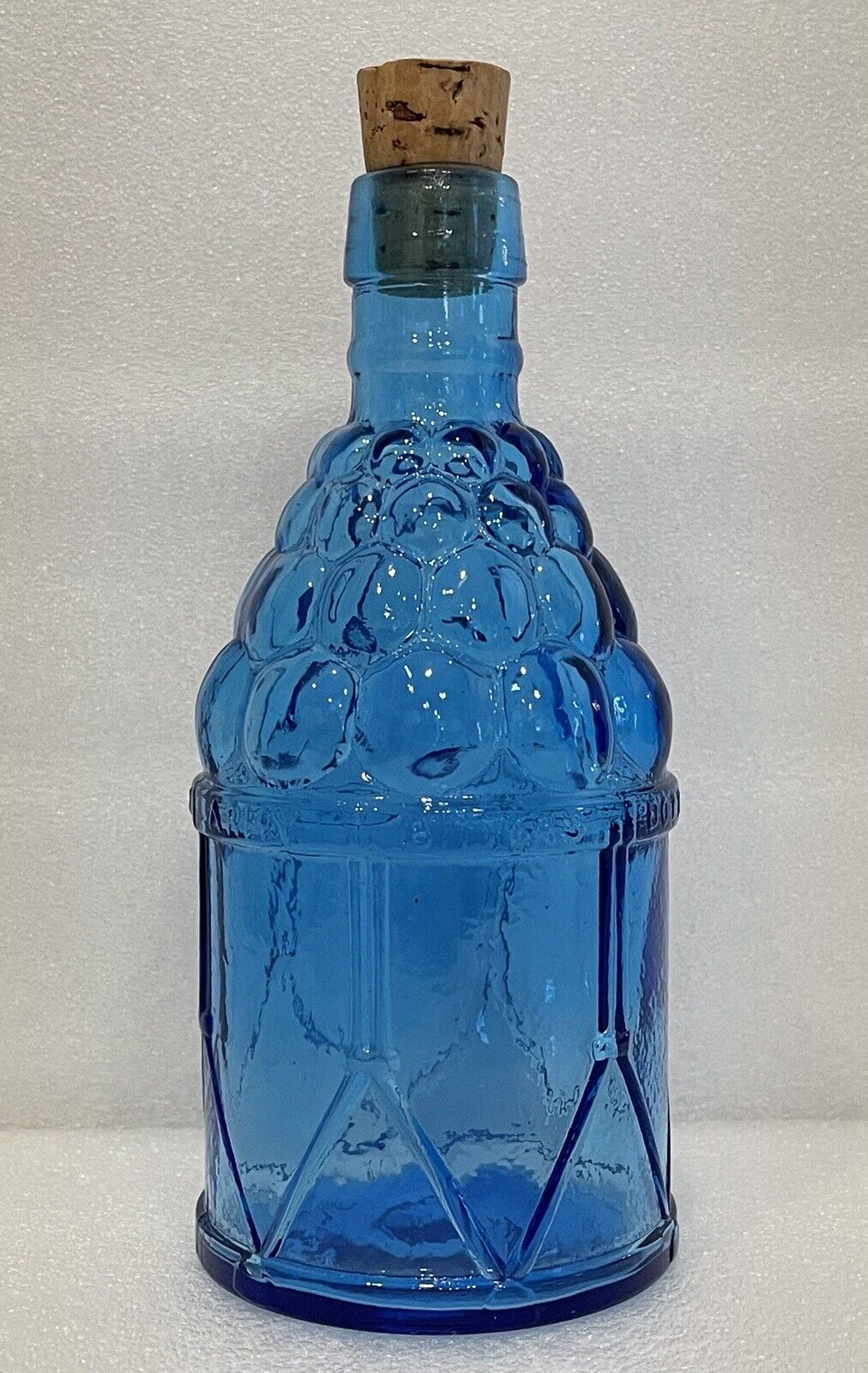 Wheaton McGivers American Army Bitters Bottle Glass Blue Cobalt Vintage 7 3/4”