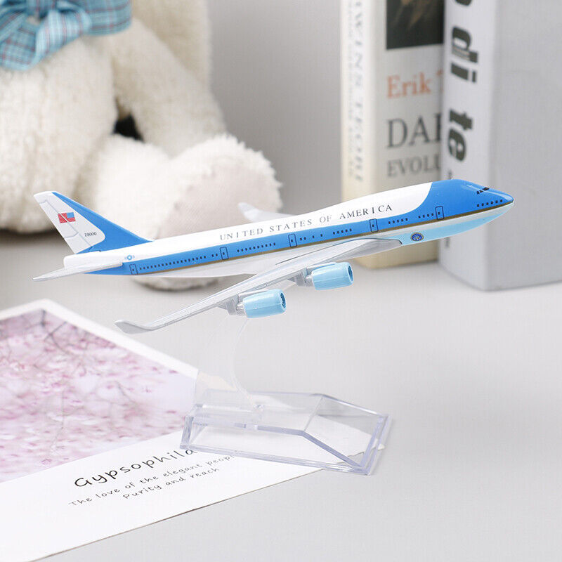16CM USA Air Force One Airplane Model Boeing 747 Diecast Model Collectionl GiAA