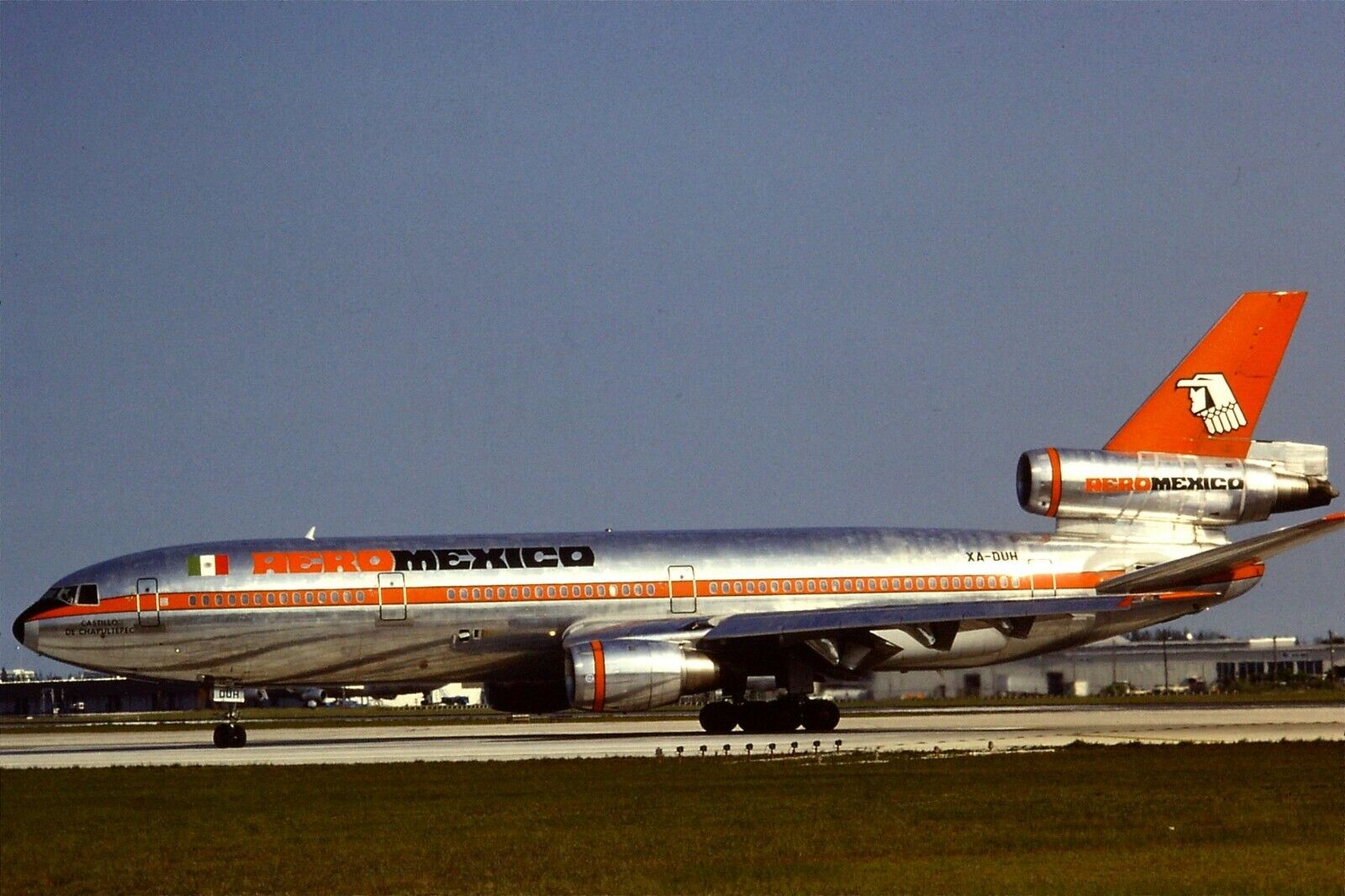 Original 35mm Colour Slide of Aeromexico McDonnell Douglas DC-10-30 XA-DUH