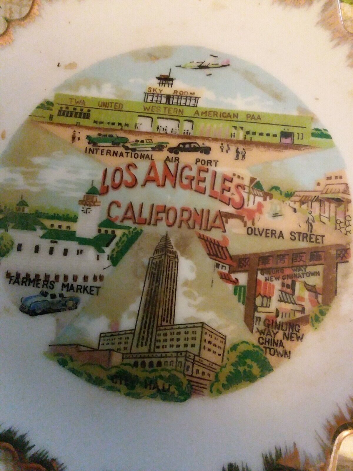 Vintage Japan 1950S Los Angeles Hollywood Souvenir  5\