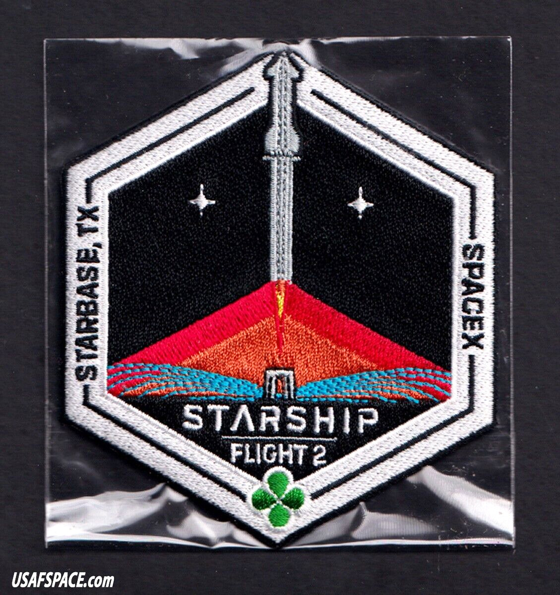 Authentic SPACEX -STARSHIP TEST FLIGHT-2 -SUPER HEAVY-STARBASE, TX-Mission PATCH