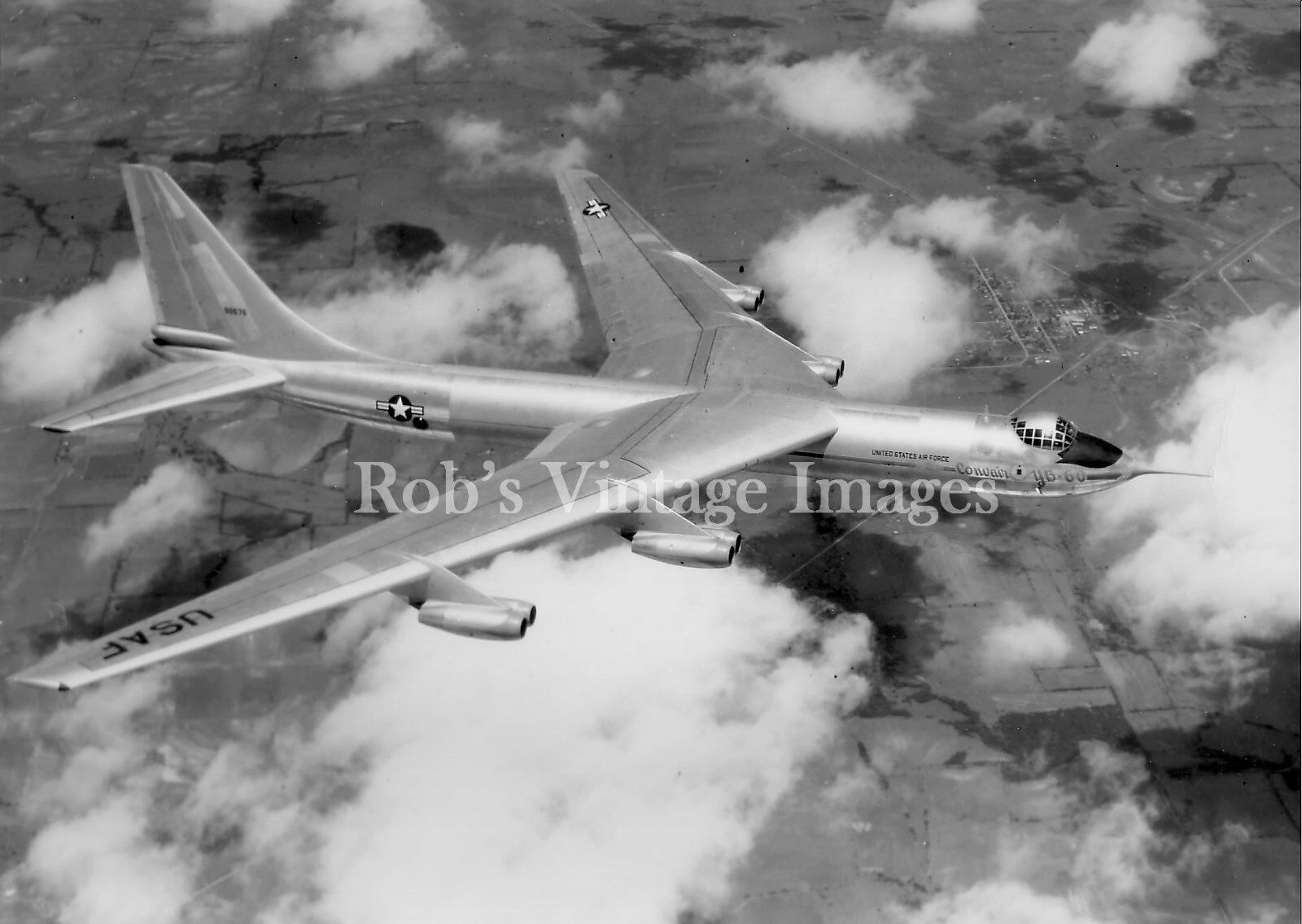 Convair  YB-60 USAF Bomber Airplane Military Aircraft photo   