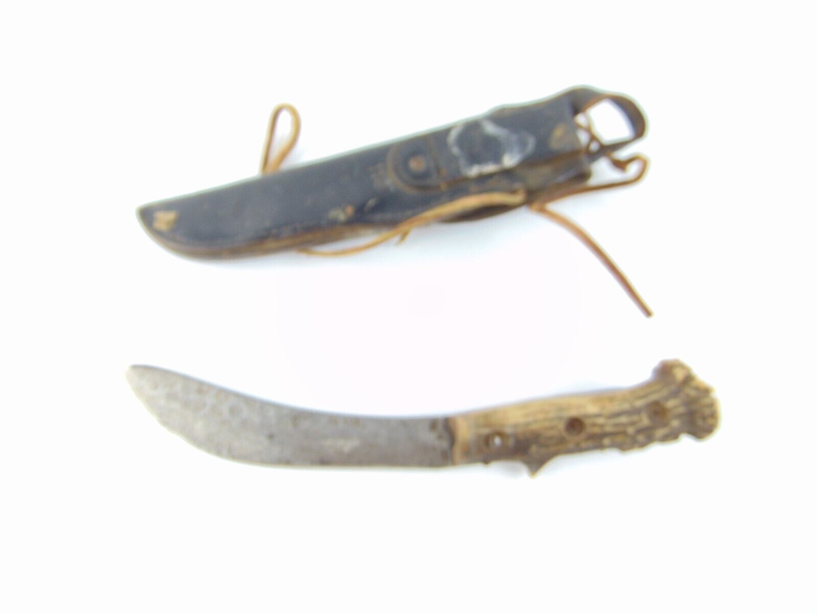 Vintage KA Bar Knife With Custom Handle And Sheath