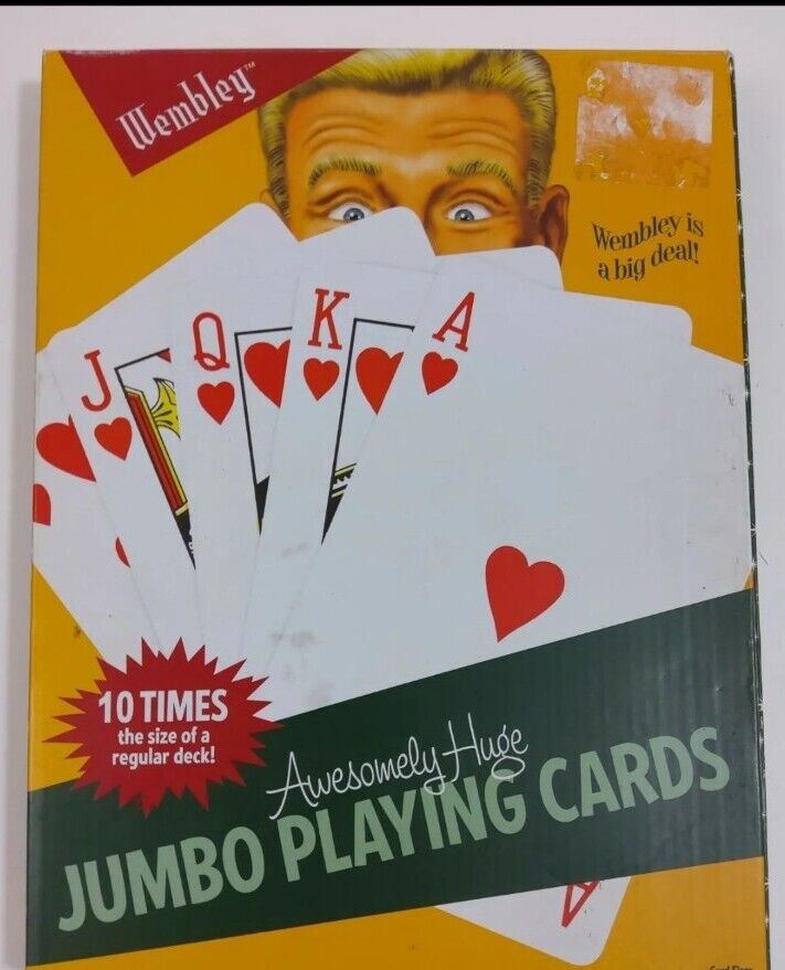 Wembley  10X Jumbo Playing Cards 8 X 11 Inch Novelty Gift Awesome Huge New