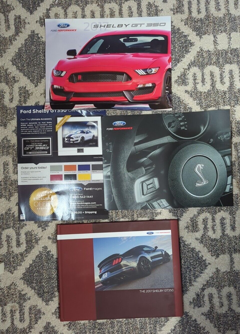 Ford Shelby 2017 GT350 Dealer Exclusive Hardcover Coffee Table Book