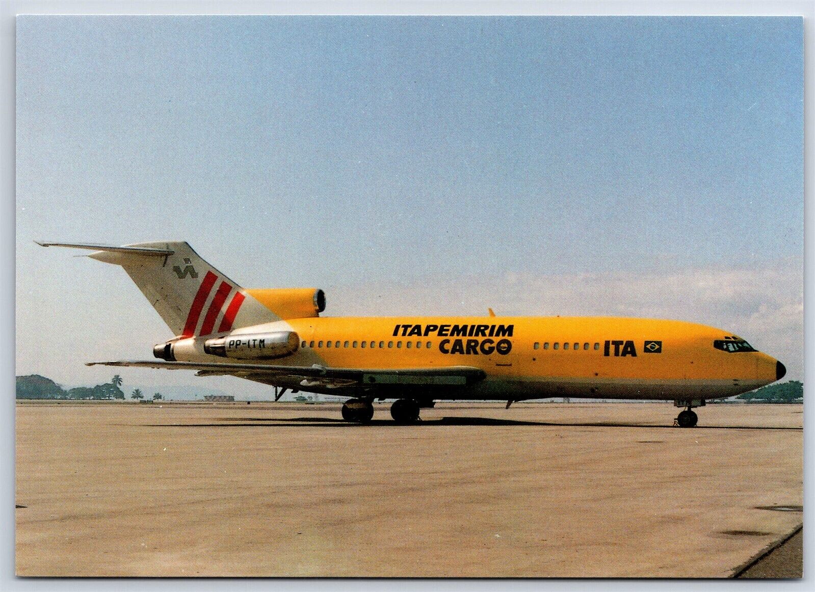 Airplane Postcard Itapemirim Cargo Brazilian Airlines Boeing 727-173C PP-ITM DQ6