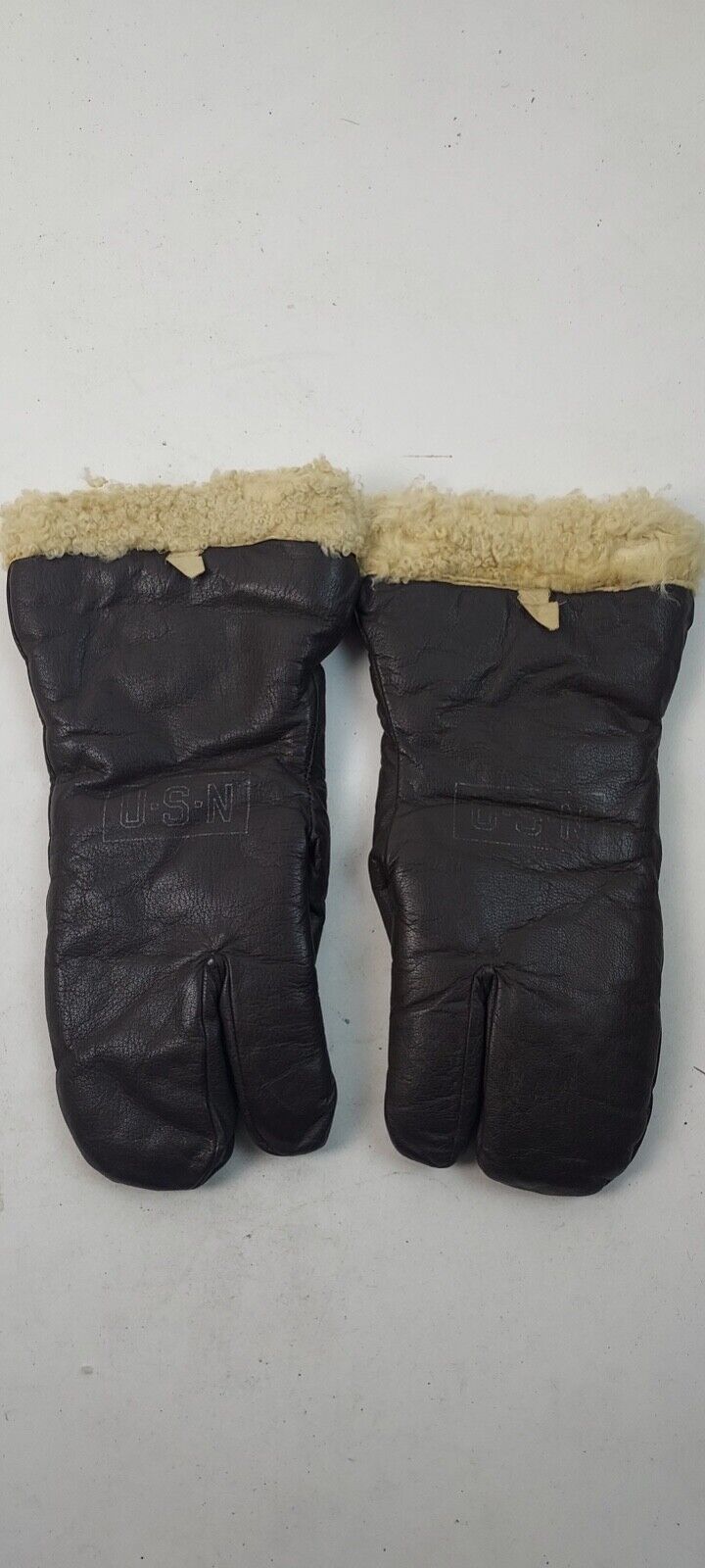 Vintage U.S.N. Leather Gloves