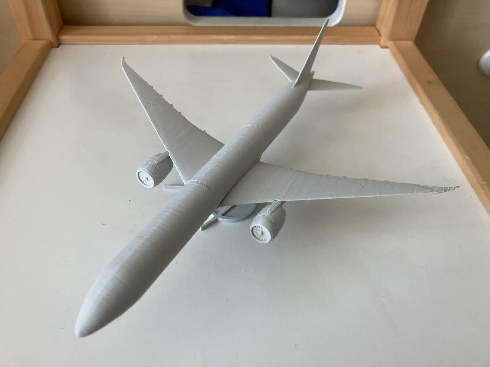 Air France Boeing 777-9X Model 1:200 scale desktop display with stand