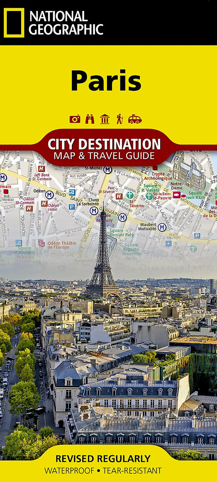 Paris Map (National Geographic Destination City Map) - NEW