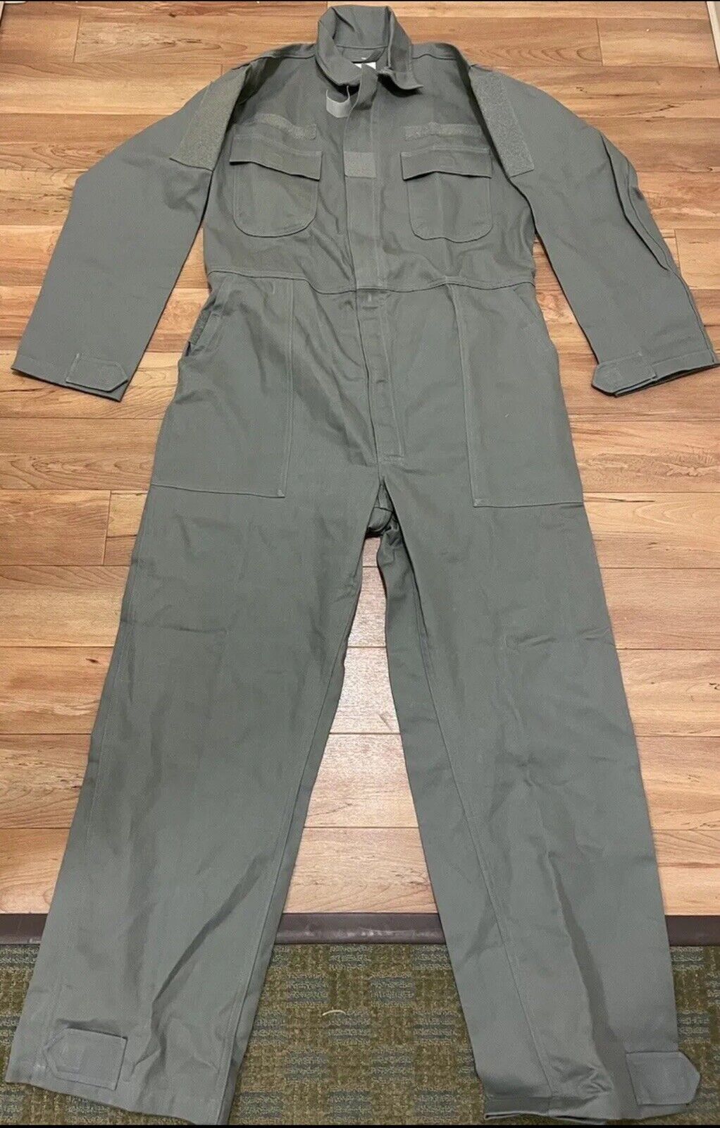 US Air Force Flight Suit Coveralls - Medium-  Green Air Force Pilot