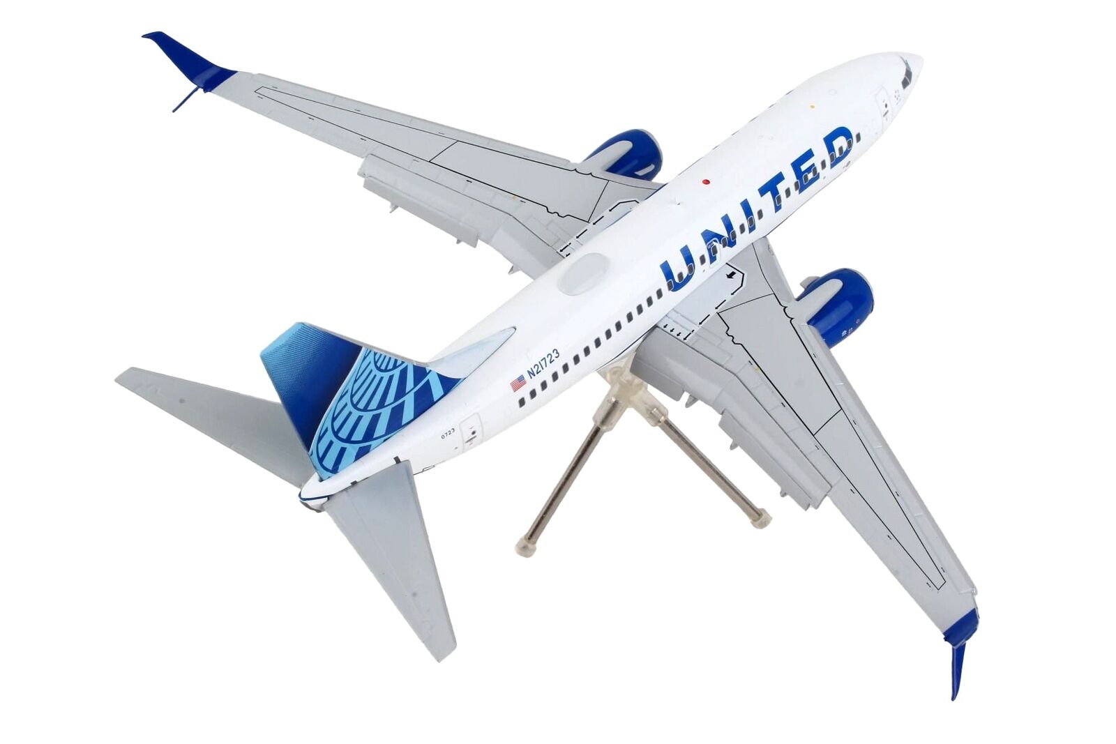 Boeing 737-700 Commercial Flaps Down Airlines Tail 1/200 Diecast Model Airplane