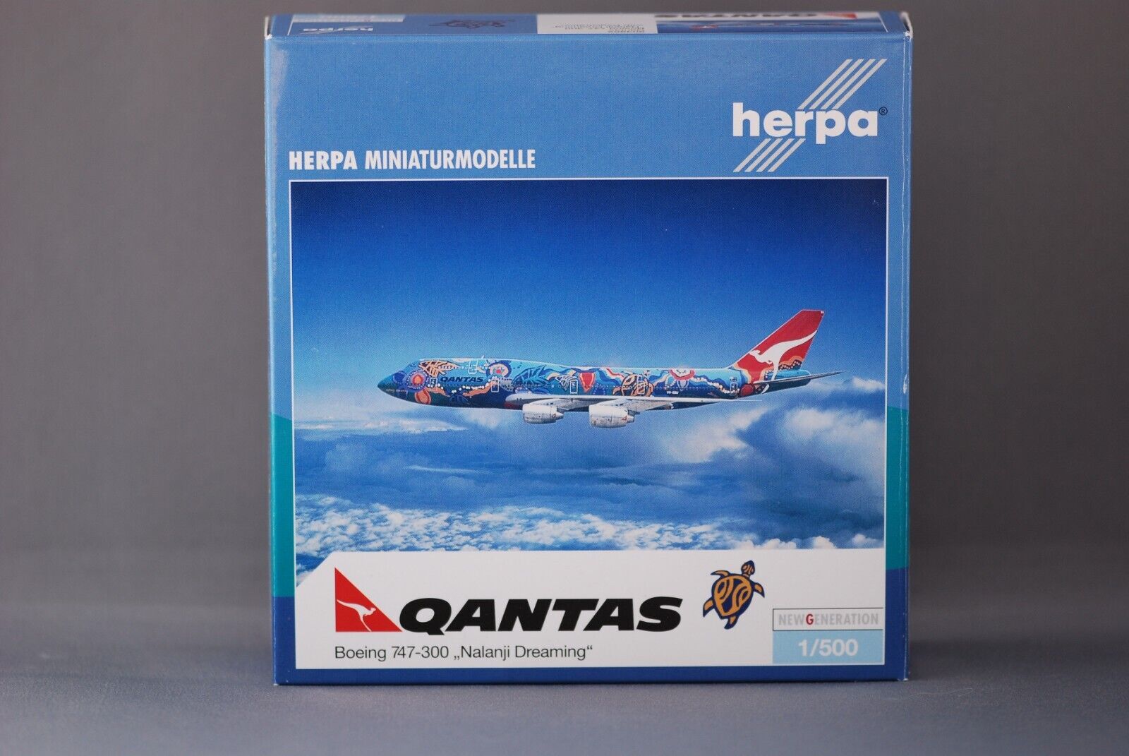 Qantas B747-300 Nalanji Dreaming, Herpa Wings 503952, 1:500, VH-EBU