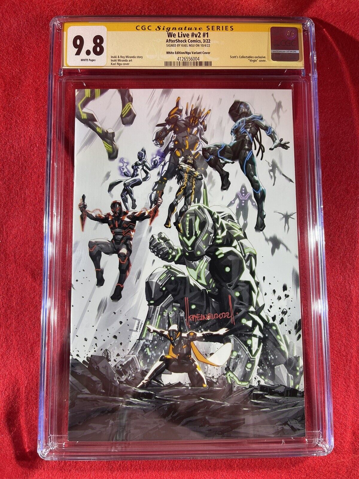 WE LIVE 1 CGC 9.8 SS SIGNED KAEL NGU, INVESTMENT GRADE VERY RARE VIRGIN COVER