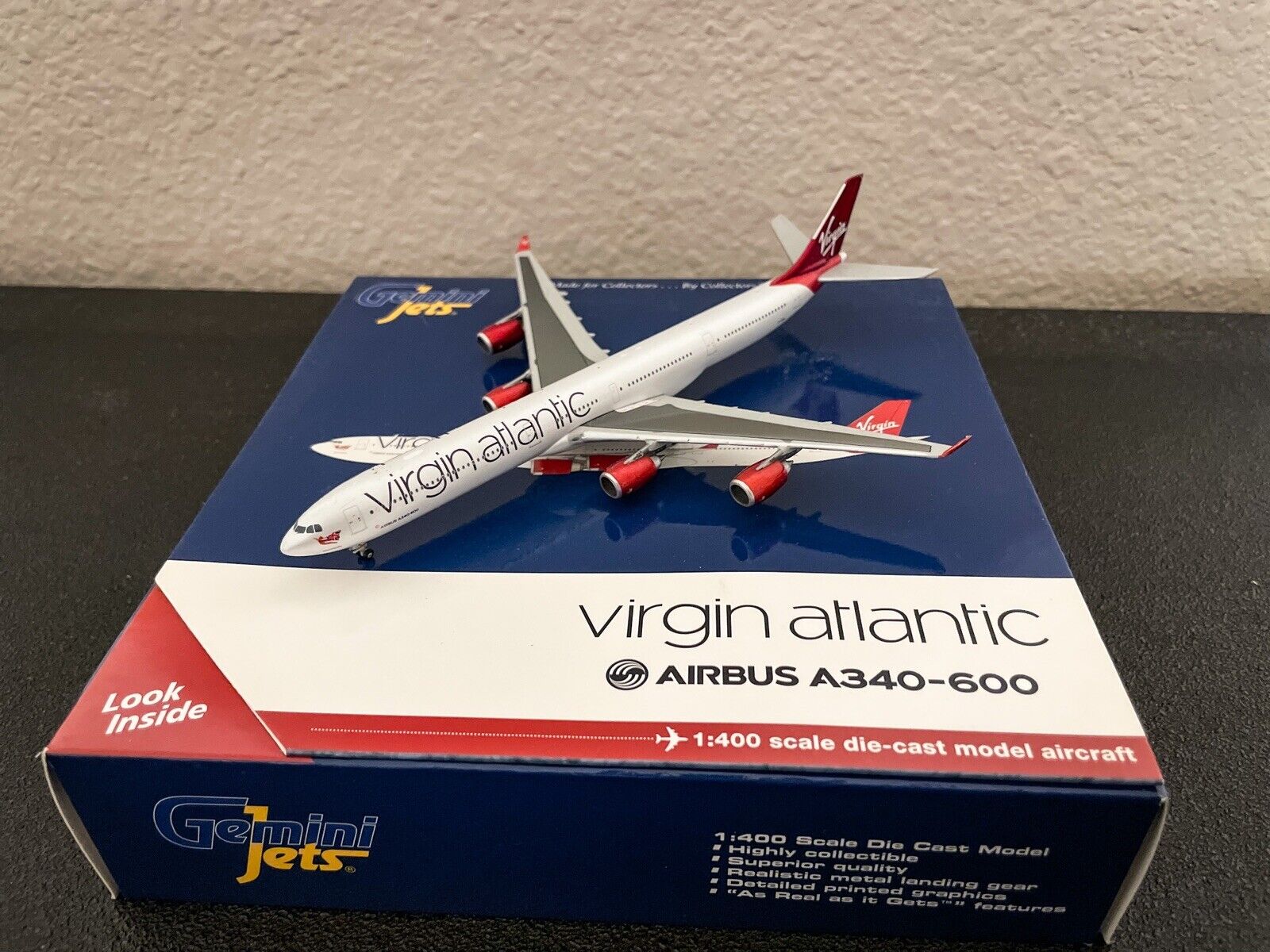 Gemini Jets 1:400 Virgin Atlantic Airbus A340-600 G-VEIL