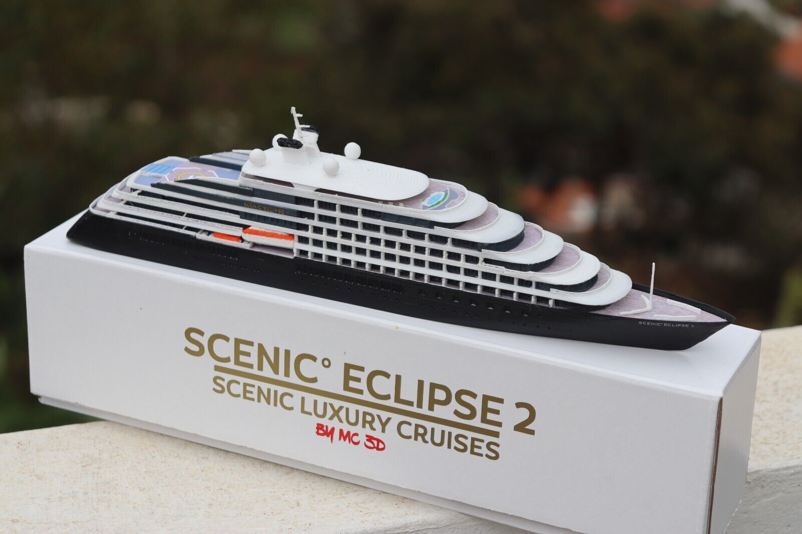 Rare Scenic Luxury\' Scenic Eclipse 2 Cruise Ship Model 1:555 (30 cm)