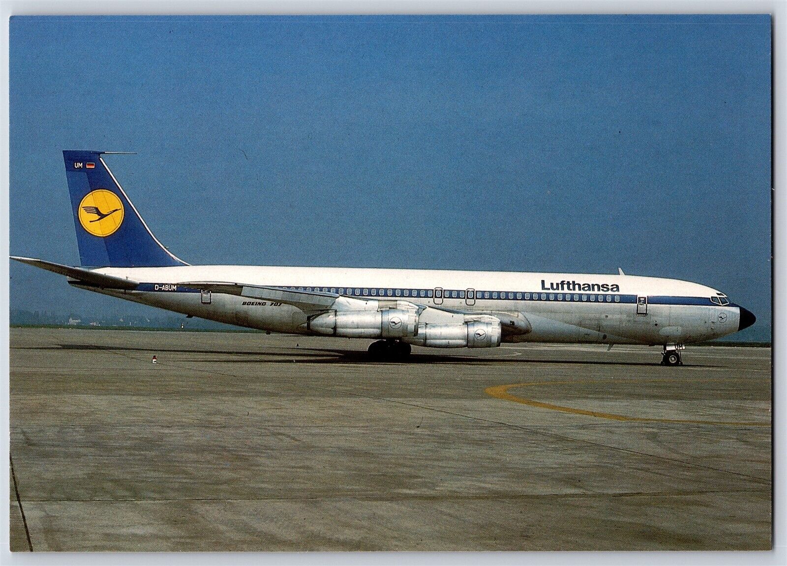 Airplane Postcard Lufthansa Airlines Boeing 707-330B BS8
