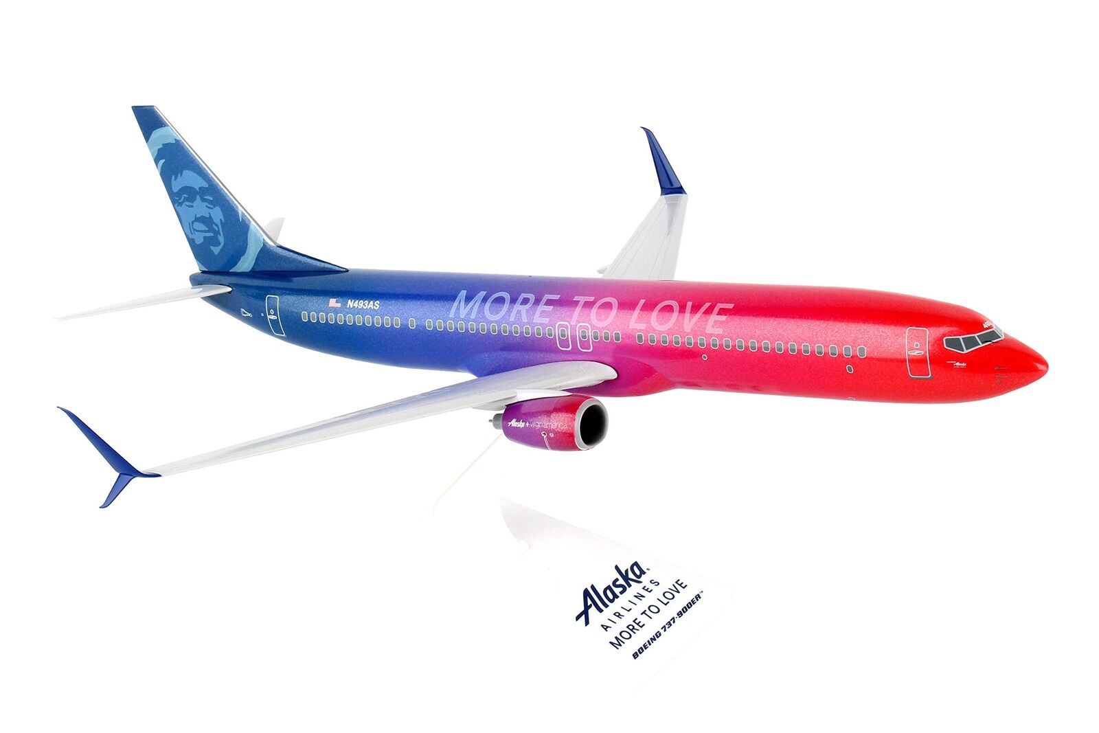 Daron Skymarks SKR913 Alaska Airlines 737-900ER 1/130 Scale More to Love Live...