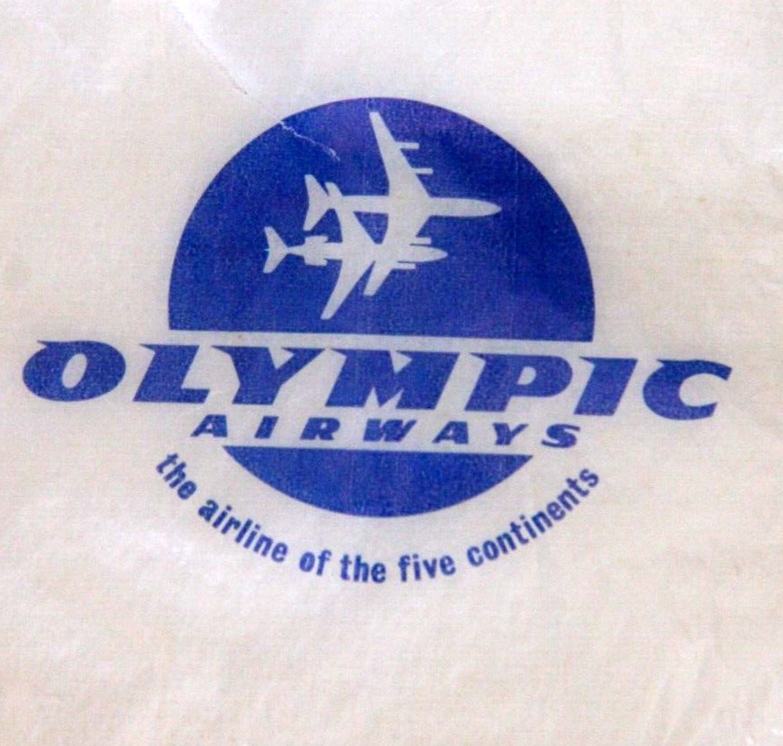 OLYMPIC AIRWAYS EMBROIDED NAPKIN