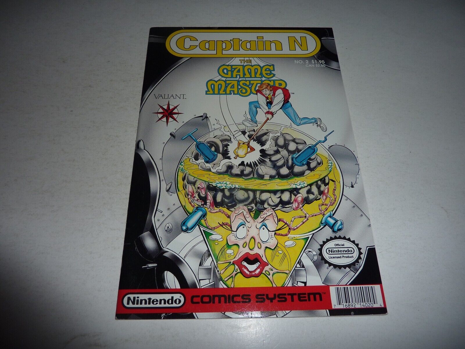 CAPTAIN N: THE GAME MASTER #2 Valiant Comics 1990 Nintendo Mario Nice Copy NM-