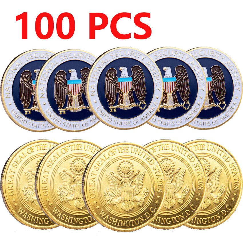 100PCS USA National Security Agency Washington.D.C Challenge Coin Commemorative