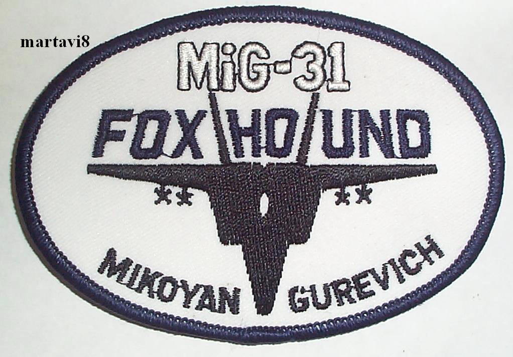 Russian Air Force`MiG 31 FOXHOUND` Cloth Badge / Patch (R9)