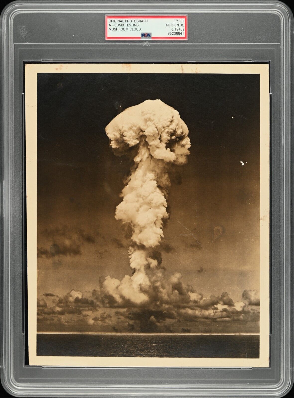 Atomic Bomb 1946 A-Bomb Testing PSA Type 1 Original Vintage Photo Mushroom Cloud